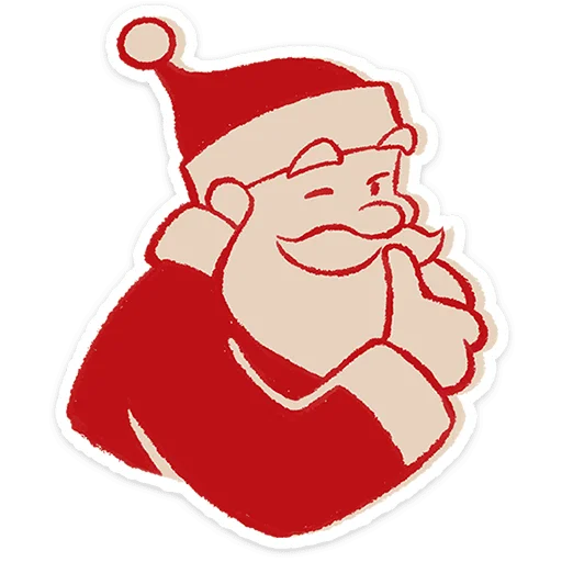 🎅 Стикер «Дедушка Мороз» для Telegram