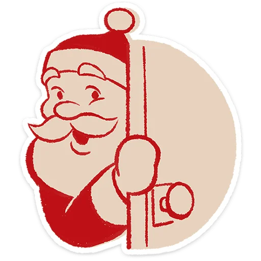 🎅 Стикер «Дедушка Мороз» для Telegram