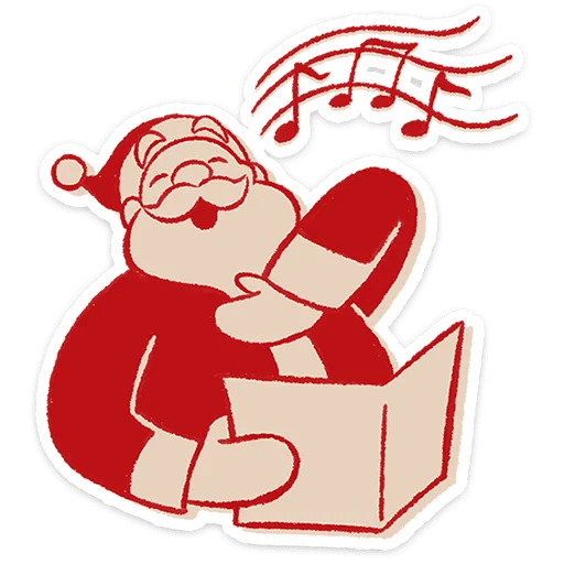 🎅 Стикер «Дедушка Мороз» для Telegram