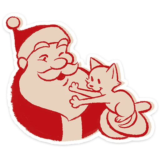 🎅 Стикер «Дедушка Мороз» для Telegram