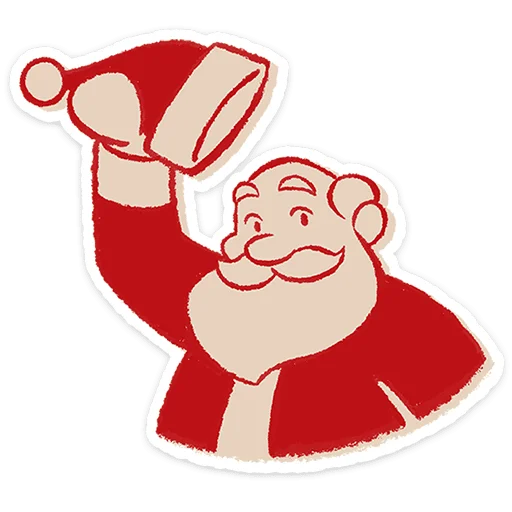 🎅 Стикер «Дедушка Мороз» для Telegram