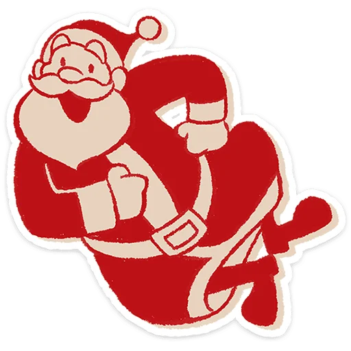 🎅 Стикер «Дедушка Мороз» для Telegram