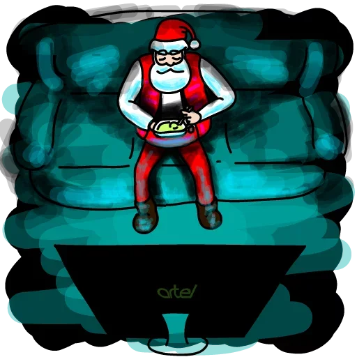 🍦 Стикер «Дед Мороз Ох ох» для Telegram