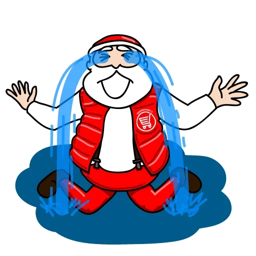 😭 Стикер «Дед Мороз Ох ох» для Telegram