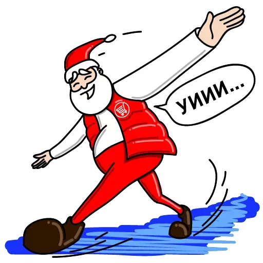 🙃 Стикер «Дед Мороз Ох ох» для Telegram