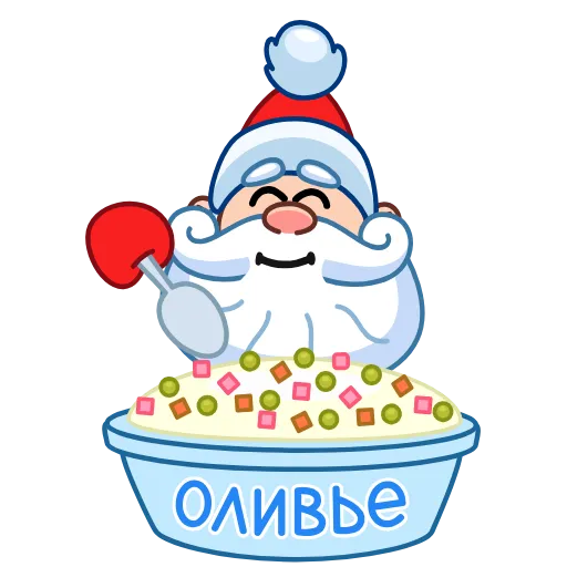 🥗 Стикер «Ded Moroz Дед Мороз» для Telegram