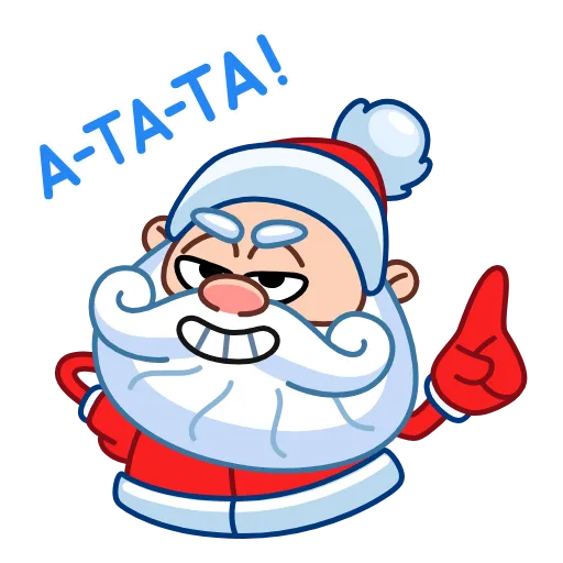 ☝️ Стикер «Ded Moroz Дед Мороз» для Telegram