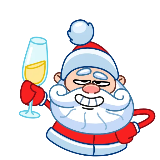 🥂 Стикер «Ded Moroz Дед Мороз» для Telegram