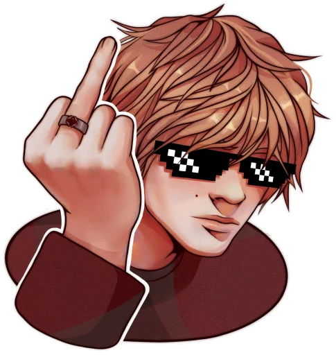 🖕 Стикер «дипинс» для Telegram
