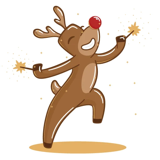 🤪 Стикер «Олень Хеппи» для Telegram