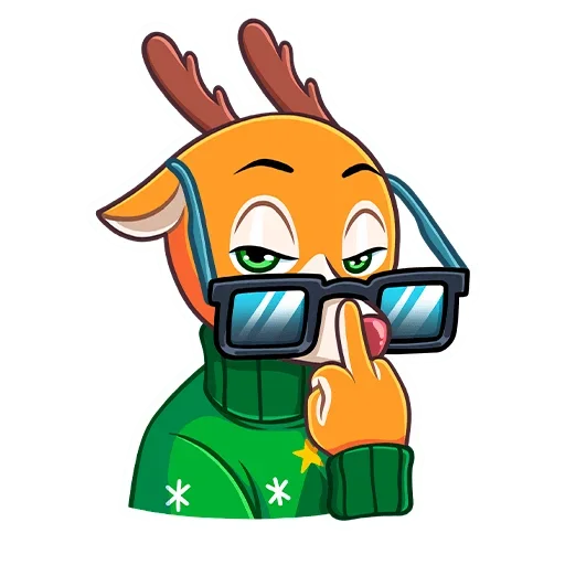 🤓 Стикер «Ник» для Telegram