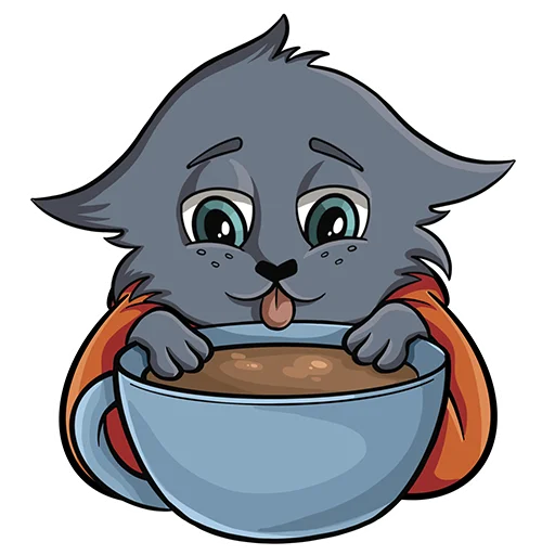 ☕️ Стикер «DeeZy twitch.tv/DeezyTheCat» для Telegram