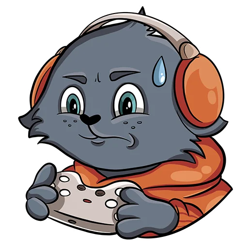 🎮 Стикер «DeeZy twitch.tv/DeezyTheCat» для Telegram