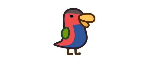 🇺🇳 Стикер «Deformed Parrot» для Telegram