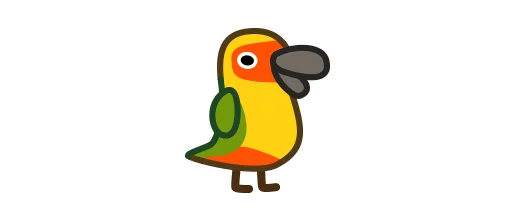 🇺🇳 Стикер «Deformed Parrot» для Telegram