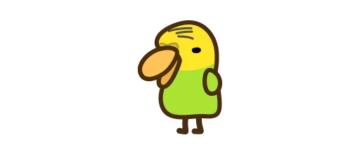 Стикерпак Deformed Parrot для Telegram