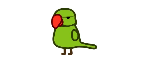 🇺🇳 Стикер «Deformed Parrot» для Telegram