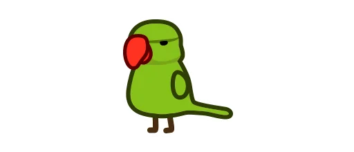 🇺🇳 Стикер «Deformed Parrot» для Telegram