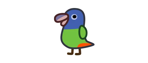 🇺🇳 Стикер «Deformed Parrot» для Telegram