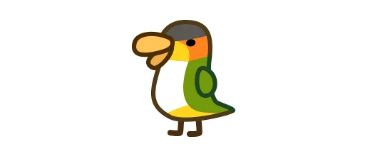 🇺🇳 Стикер «Deformed Parrot» для Telegram