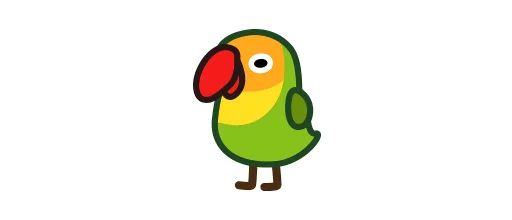 🇺🇳 Стикер «Deformed Parrot» для Telegram