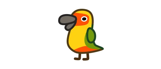 🇺🇳 Стикер «Deformed Parrot» для Telegram
