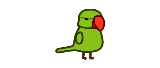 🇺🇳 Стикер «Deformed Parrot» для Telegram