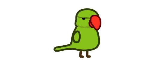 🇺🇳 Стикер «Deformed Parrot» для Telegram