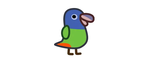 🇺🇳 Стикер «Deformed Parrot» для Telegram
