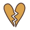 💔 Эмодзи «defter font» для Telegram
