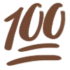 💯 Эмодзи «defter font» для Telegram