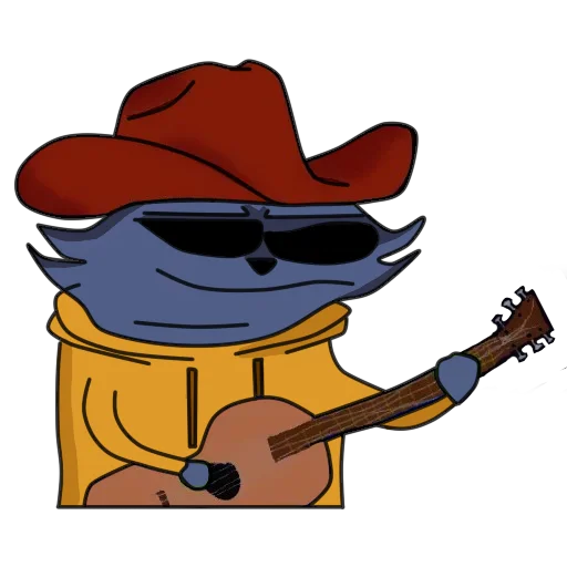 🎸 Стикер «Degen Cats» для Telegram