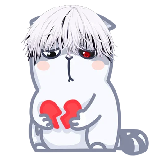 💔 Стикер «DEAD INSIDE PERSIK (GREY ED)» для Telegram