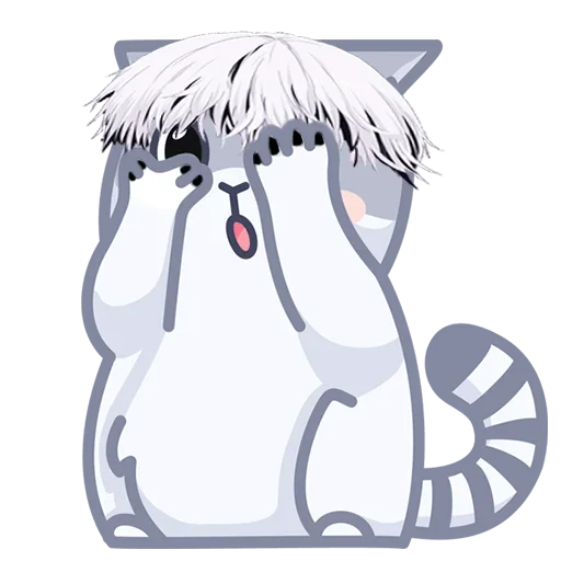 😦 Стикер «DEAD INSIDE PERSIK (GREY ED)» для Telegram
