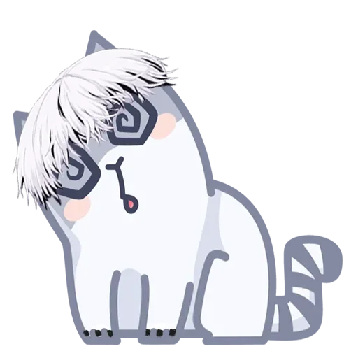 😵‍💫 Стикер «DEAD INSIDE PERSIK (GREY ED)» для Telegram