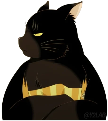 😾 Стикер «Dekiru Neko wa Kyou mo Yuutsu» для Telegram