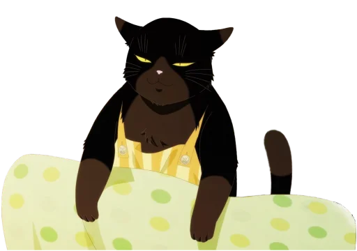 🧺 Стикер «Dekiru Neko wa Kyou mo Yuutsu» для Telegram