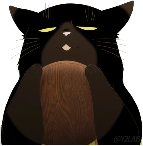 😸 Стикер «Dekiru Neko wa Kyou mo Yuutsu» для Telegram