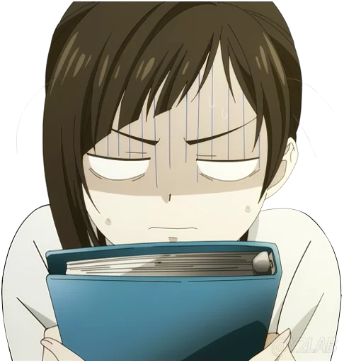😰 Стикер «Dekiru Neko wa Kyou mo Yuutsu» для Telegram