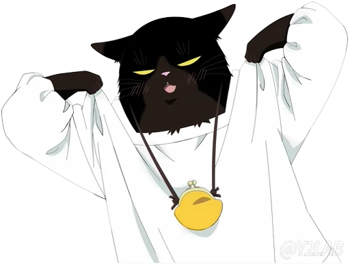 👨‍🍳 Стикер «Dekiru Neko wa Kyou mo Yuutsu» для Telegram
