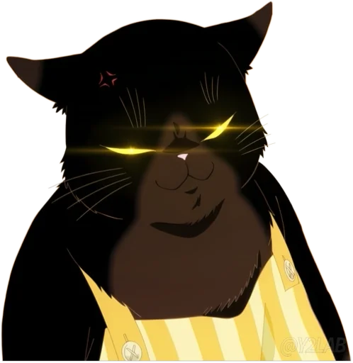 Стикерпак Dekiru Neko wa Kyou mo Yuutsu для Telegram