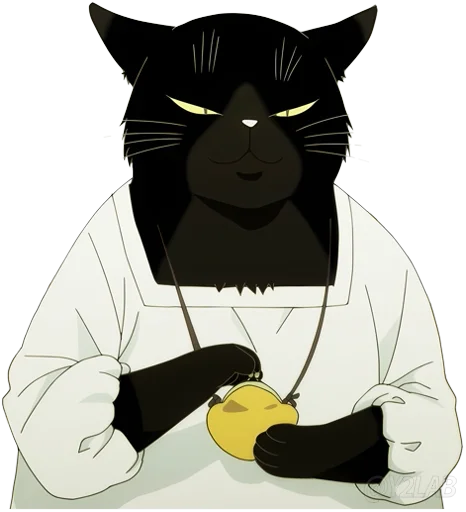💸 Стикер «Dekiru Neko wa Kyou mo Yuutsu» для Telegram