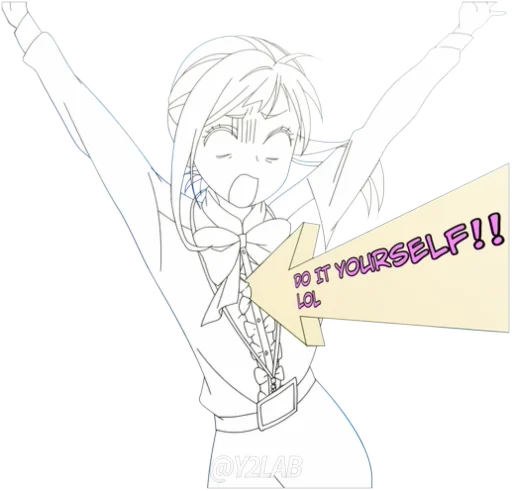 💥 Стикер «Dekiru Neko wa Kyou mo Yuutsu» для Telegram