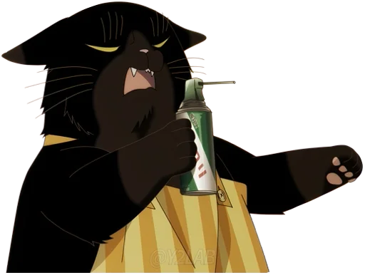 🦟 Стикер «Dekiru Neko wa Kyou mo Yuutsu» для Telegram