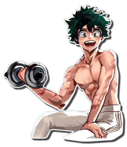 💪 Стикер «Midoriya Izuku [รקร]» для Telegram