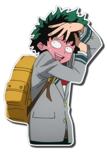 😅 Стикер «Midoriya Izuku [รקร]» для Telegram