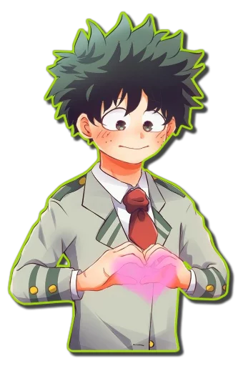 ❤️ Стикер «Midoriya Izuku [รקร]» для Telegram