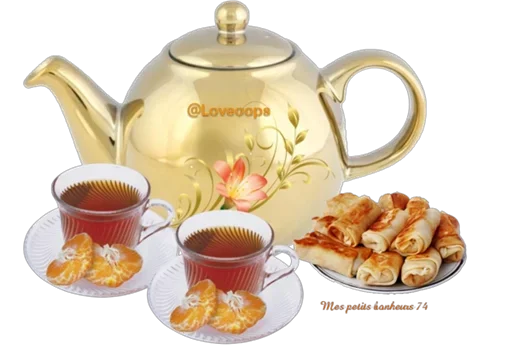Стикерпак Tea Time for girls and boyd для Telegram