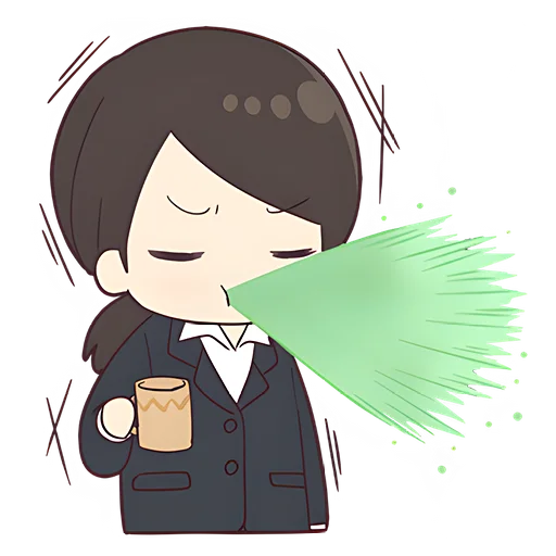 😒 Стикер «Деловая-тян» для Telegram