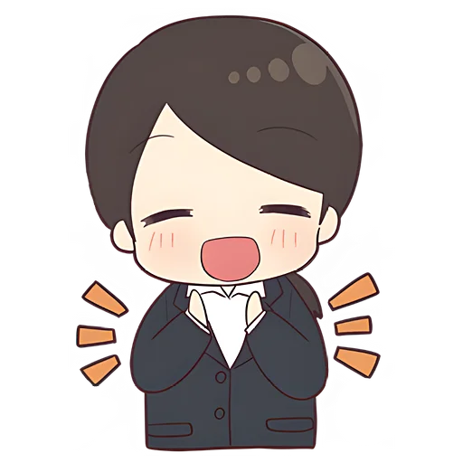 😊 Стикер «Деловая-тян» для Telegram